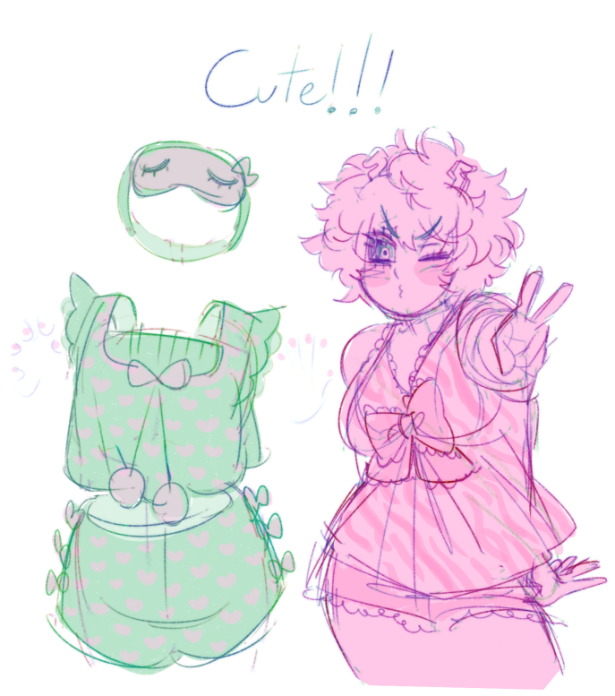 nomelnolem's tweet photo. Slumber party fits!! #mha https://t.co/YpoLcfoxTy