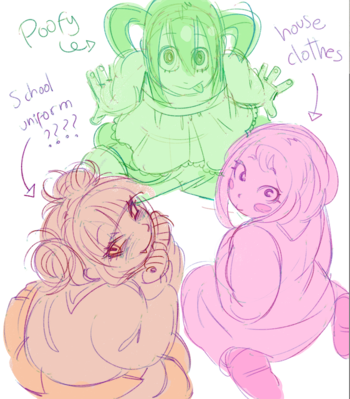 nomelnolem's tweet photo. Slumber party fits!! #mha https://t.co/YpoLcfoxTy