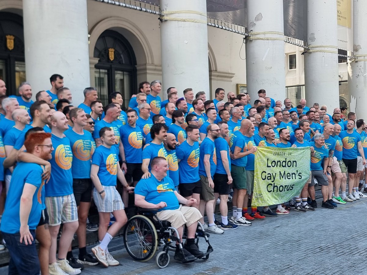 Hyacintho_Azul's tweet photo. London Gay Men's Chorus 🏳️‍🌈 #VariousVoices2026 #Belgium #lgbtqcommunity https://t.co/kO9jVpjlBj
