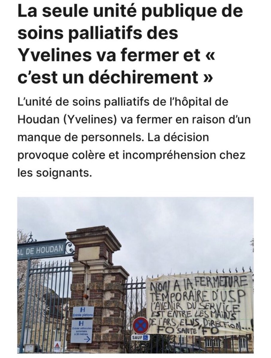 dragonduclos's tweet photo. Cette loi "euthanasie" veut dissimuler que 50% des patients qui devraient pouvoir bénéficier de soins palliatifs n'y ont pas accès en raison de la fermeture de ces services, faute de budget.  

Le suicide assisté est une solution de facilité beaucoup plus économique pour l'état. https://t.co/m8fPk8P8mN