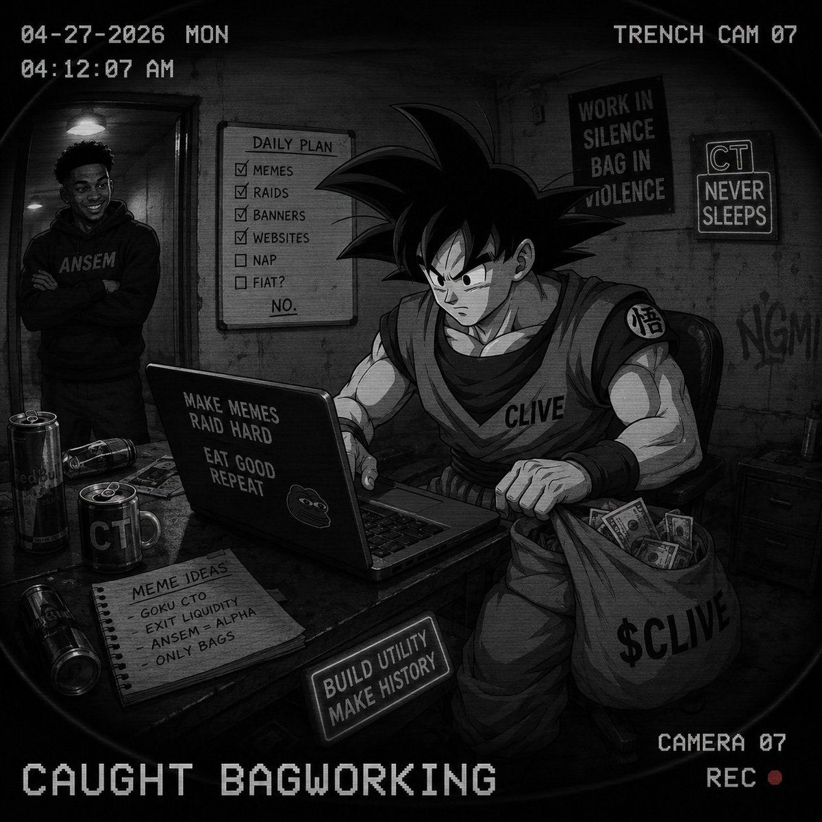 Morak_012's tweet photo. @wallstreetbets Let bring back the Bagworker culture 

Send $Clive the bagworker coin to millions https://t.co/6urZnLCpXU