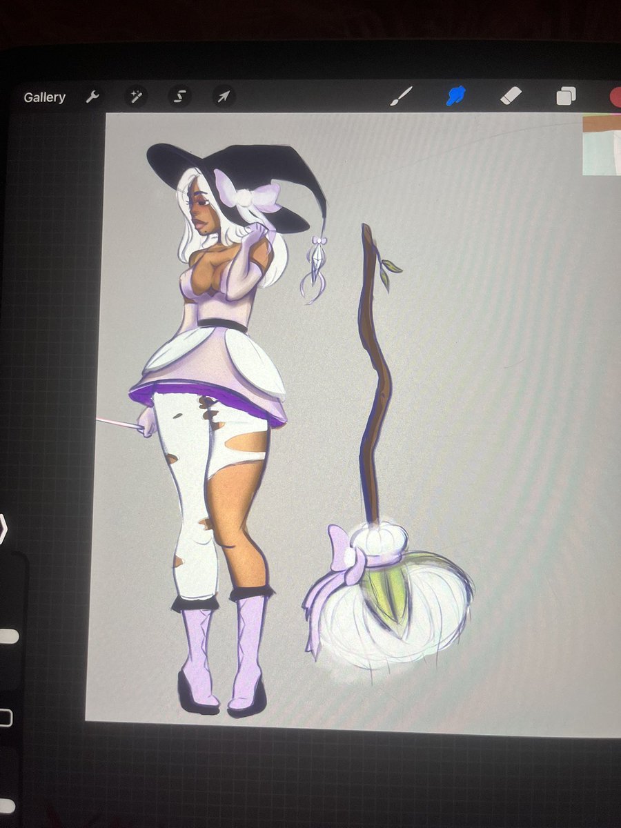 shadowkueen's tweet photo. Been playing around with this witch design 🥰 🎀🌷☁️ ❄️🪻🔮 #digitalartㅤㅤㅤㅤ #originalcharacterart #fantasyart https://t.co/blNvqITwqC