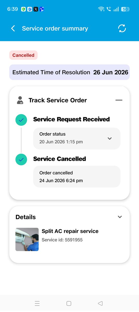 BJPVikasMishra's tweet photo. @RelianceDigital 9 days passed since I registered a complaint, but no resolution yet! My Complaint No. is 702013734 for BPL AC. Terrible after-sales service. No technician has resolved the issue. Extremely disappointed! Please look into this immediately and resolve it. https://t.co/wNaF2hCDag