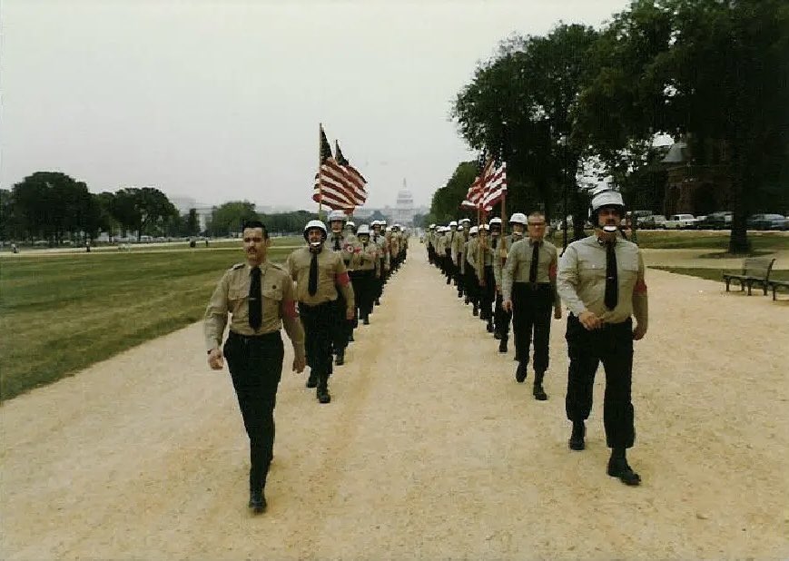 DearbornCruNats's tweet photo. Dearborn Crusaders met with our friend, decades long nationalist veteran Arthur J Jones of the NSWPP. Art 50 years ago marched in DC alongside Matt Koehl to honor our Bicentennial in 1976 and is with us strong in 2026! Hail Victory! Join Us! 🇺🇸⚡️🗡️
DearbornCrusaders@proton.me https://t.co/01eejv3pom