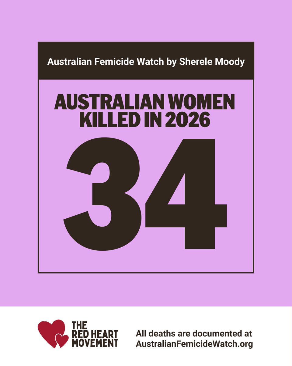 ShereleMoody's tweet photo. A 23-year-old old woman was shot to death at Biggera Waters in Queensland yesterday. A man known to her is charged.
She is the 34th Australian woman killed this year. Last year we lost 79 women to violence - the year before 106 women were killed.  
The 23-year-old male is charged with murder (domestic violence) and unlawful possession of weapons used to commit an indictable offence (domestic violence).

* You can help me get a Royal Commission into the Killing of Women and Girls by signing the petition using the link in my bio (Insta) or go to: https://t.co/Cxq1KK37O6.

❤️ABOUT THE COUNT❤️
I document all Australian women & children lost to murder, manslaughter, neglect and other unlawful acts regardless of perpetrator gender or relationship to the victim. This means not all women and children killed are lost to domestic violence. They are also killed by people known to them (ie friends) or by strangers. My work includes Australians killed overseas. Every death is documented at https://t.co/DW9BTHwqhk (link in bio).