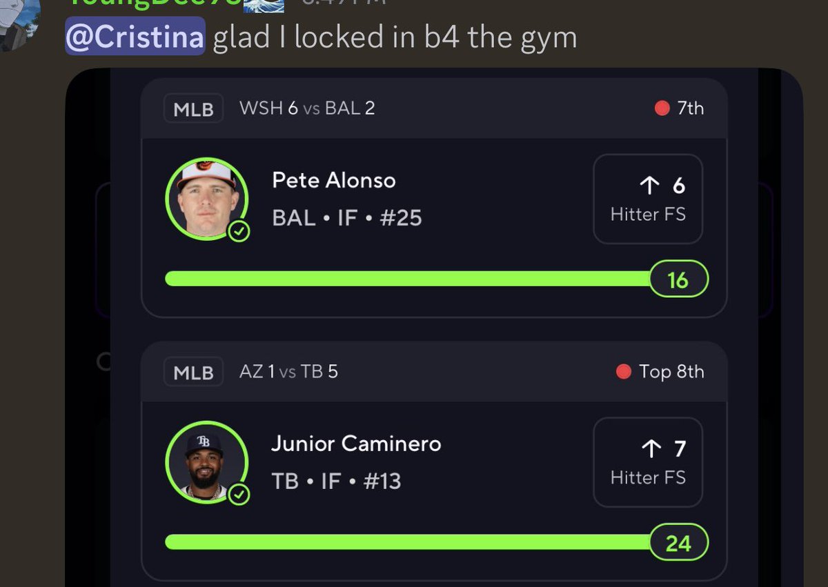 CristinaBets's tweet photo. Love making people money LFG 🤑🤑✅✅ https://t.co/CIh6Pn2IRS