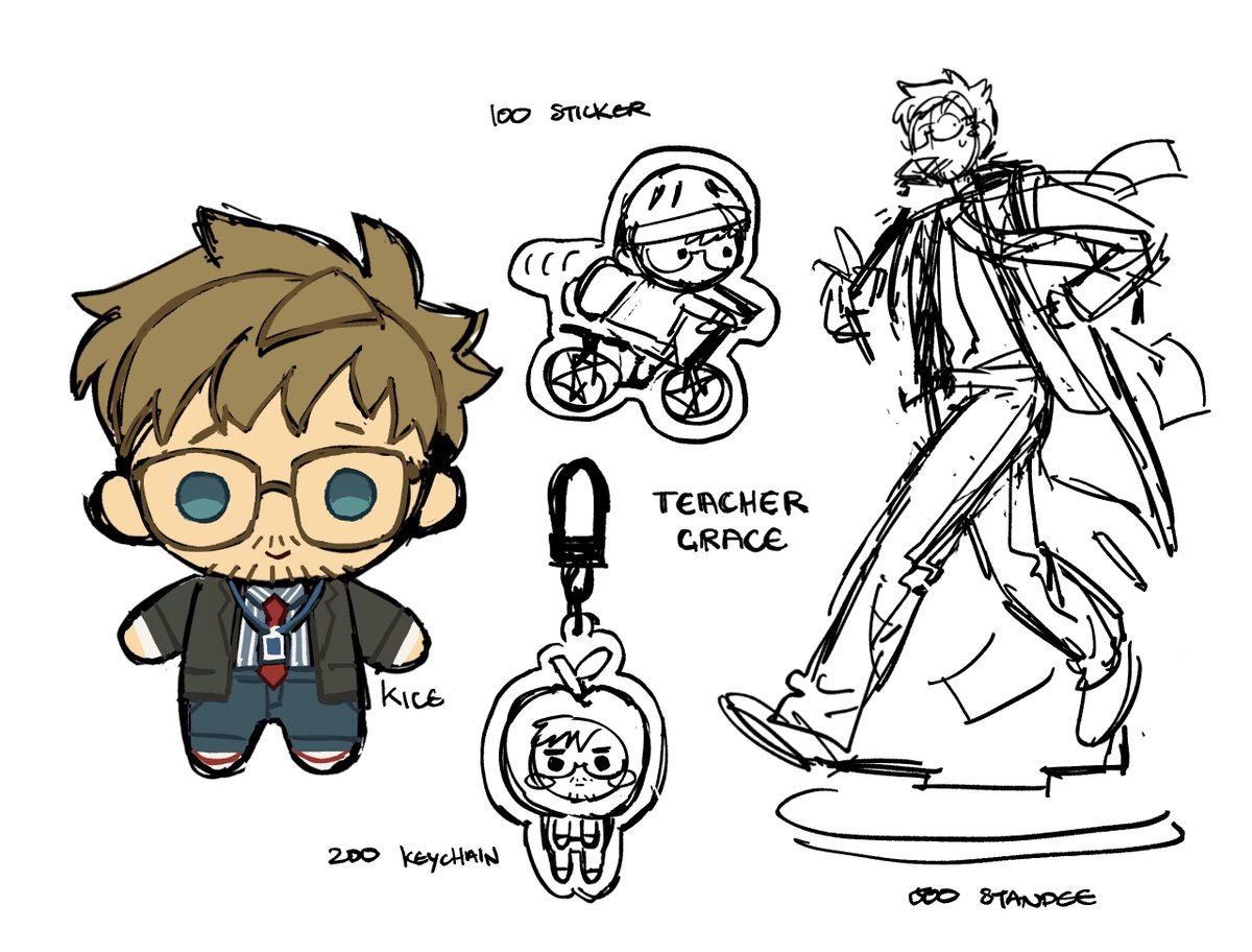 kiceinboredom's tweet photo. Hey folks… interest check…!! I haven’t seen a Grace plush with his teacher fit, so I decided to create a concept, but I am late to the party so I’m unsure if I should make a petition. If enough people show interest, I’ll follow it through, so please tell me!! https://t.co/EbIKCYNrvb