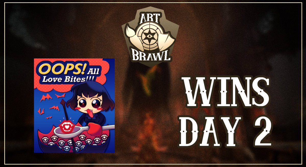 DLArtBrawl's tweet photo. Congratulations to Oops! All Love Bites!!! for winning our day 2 match!! https://t.co/r3Gy1frVPO