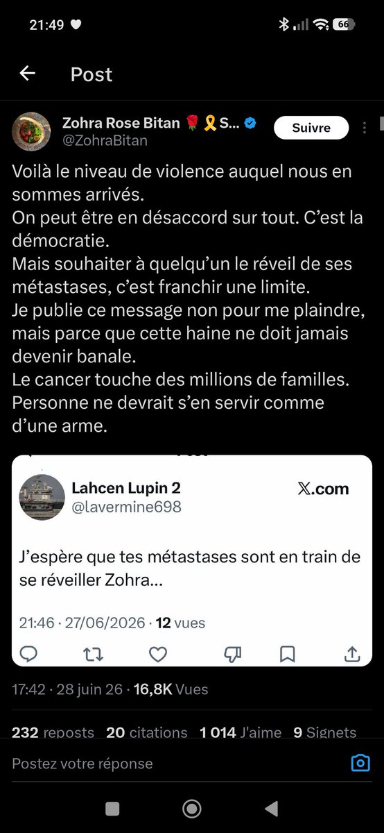 PatNice31's tweet photo. Je n'aime pas mais alors pas du tout #ZorahBitan mais lui envoyer ce message c'est pas vraiment le plus intelligent du monde
Elle va s'en servir pour encore dégueuler sur la FI https://t.co/dVbe2QEoYH