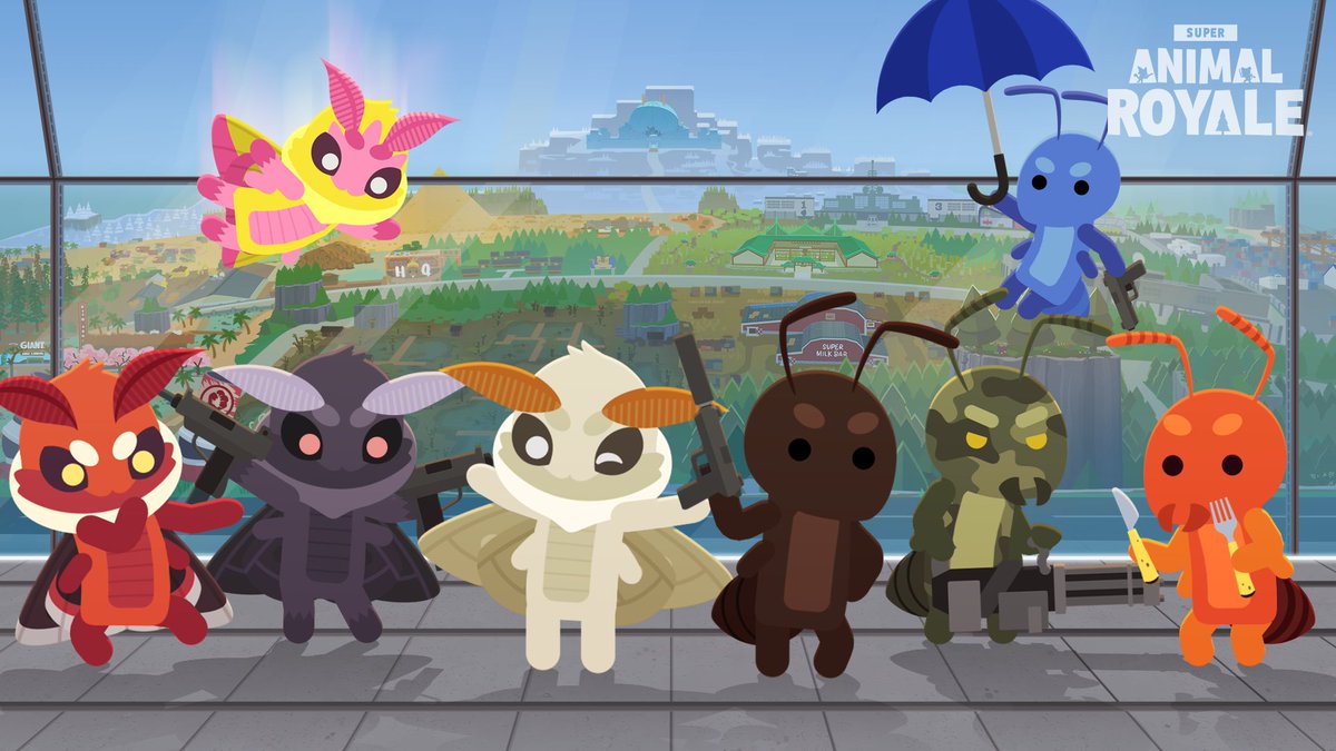 AnimalRoyale's tweet photo. Pick your favorite bug

Super Moths &amp; Ants arrive this Tuesday 🧪 https://t.co/YjEFsITtWU