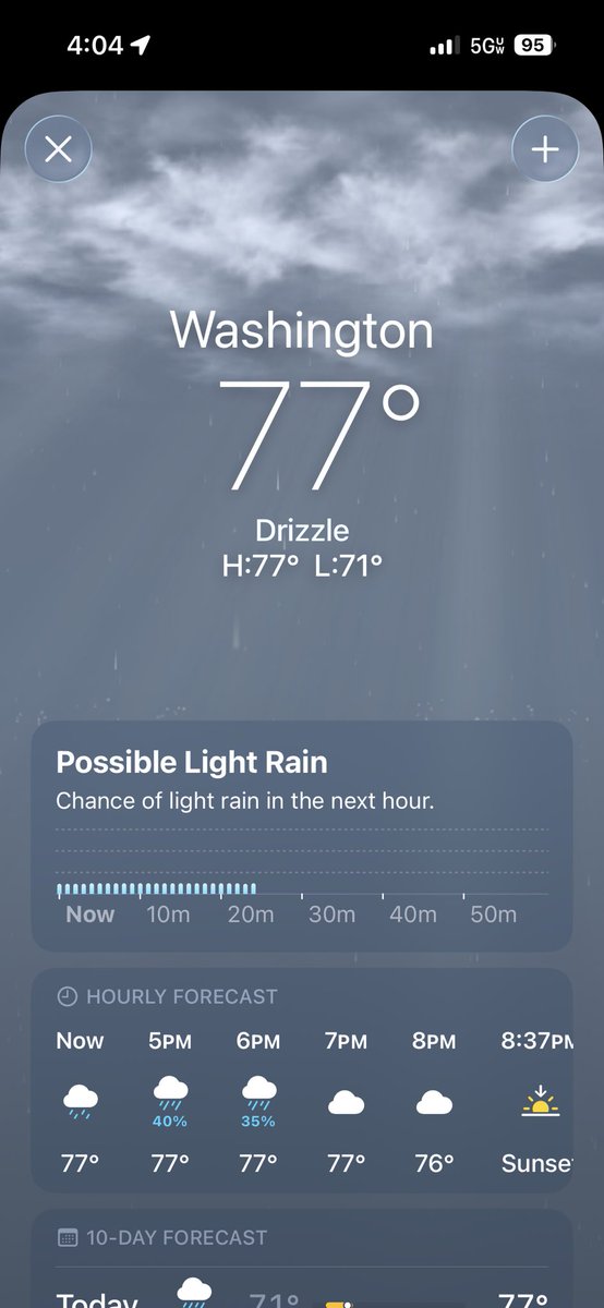 Lizzy1433's tweet photo. @acnewsitics @Abbeth Really? This is what Google Weather says right now. https://t.co/ygowPfeqwF