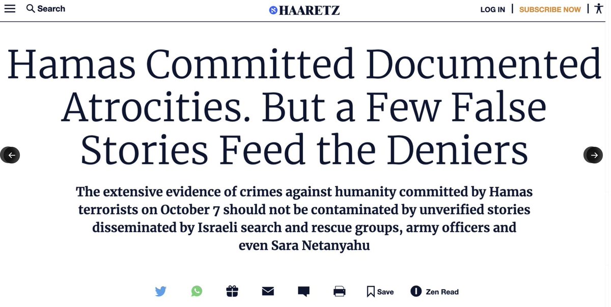 ggreenwald's tweet photo. @realmoshefogel Can't believe Israelis are still lying this way long after these were debunked.

A total of one Israeli baby was killed on Oct 7. She wasn't beheaded, cut out of her mother's womb, or baked in an oven: all Israeli lies.

Israel repeatedly bombed Gaza just 2 weeks before Oct 7. https://t.co/nImwt4QekQ
