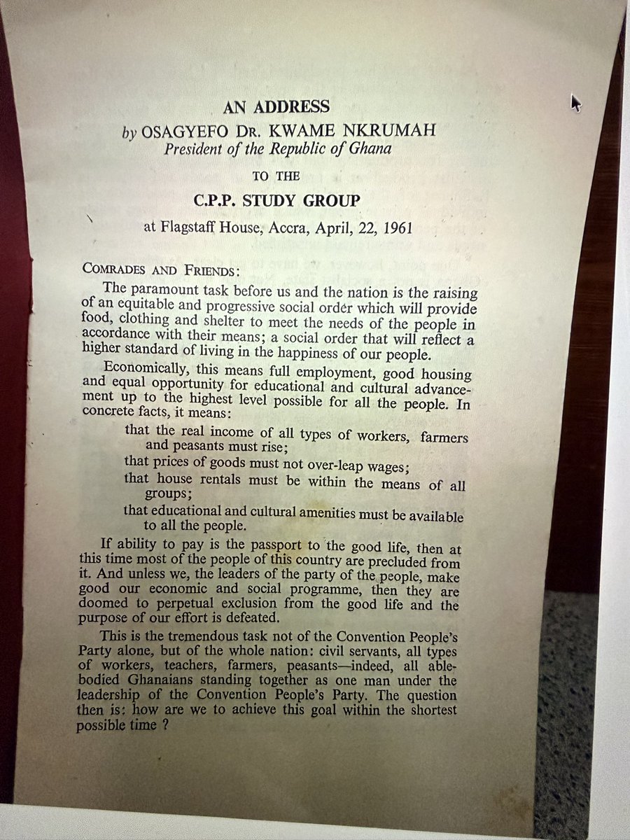 rsekyibrown17's tweet photo. Building a socialist state. Osagyefo Dr. Kwame Nkrumah to the CPP Study Group. April 22, 1961 https://t.co/Xo3qNuABuY