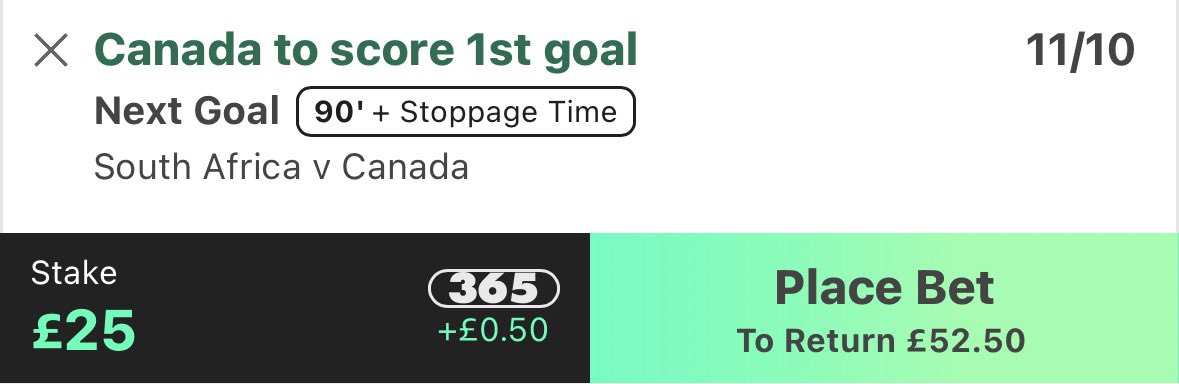 BcBettingTips's tweet photo. £25 Ladder bet 1‼️ https://t.co/5ZWotvUOg4