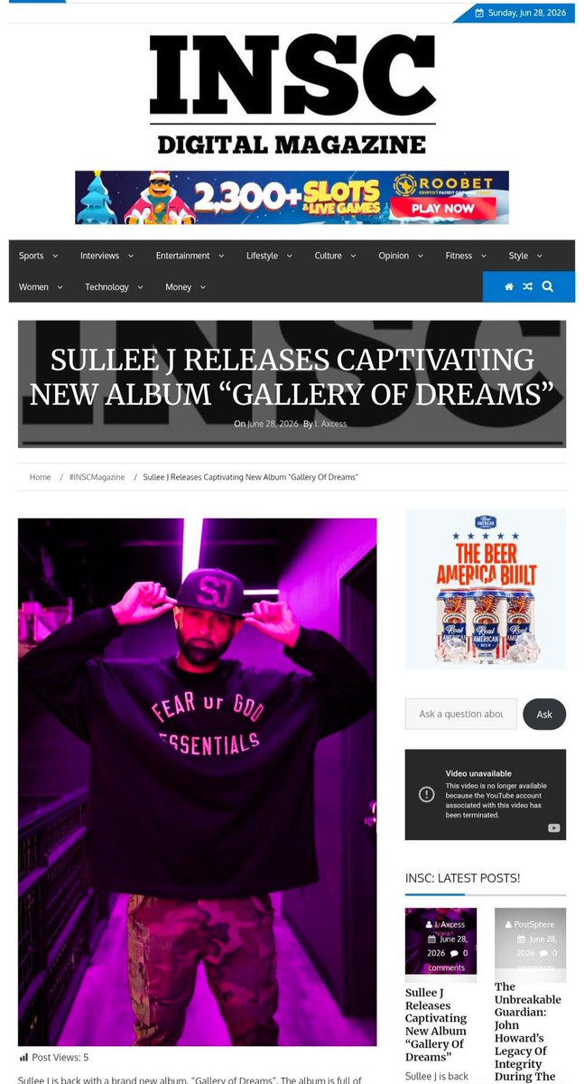SulleeJustice's tweet photo. Featured on The Inscriber Magazine 🦁 #HipHop #NewMusicAlert https://t.co/SKG4yApV2D