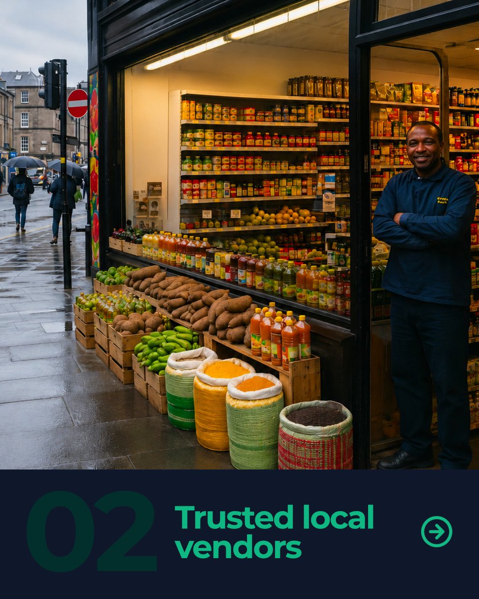Getthingsonline's tweet photo. Scotland's trusted African marketplace is here. 🇬🇧🌍

Shop African groceries, discover local businesses and book trusted services—all in one place.

🌍 https://t.co/1HjugY2xxl

#Getthings #ShopLocal #AfricanScotland #Scotland https://t.co/sR2KtnIkvC