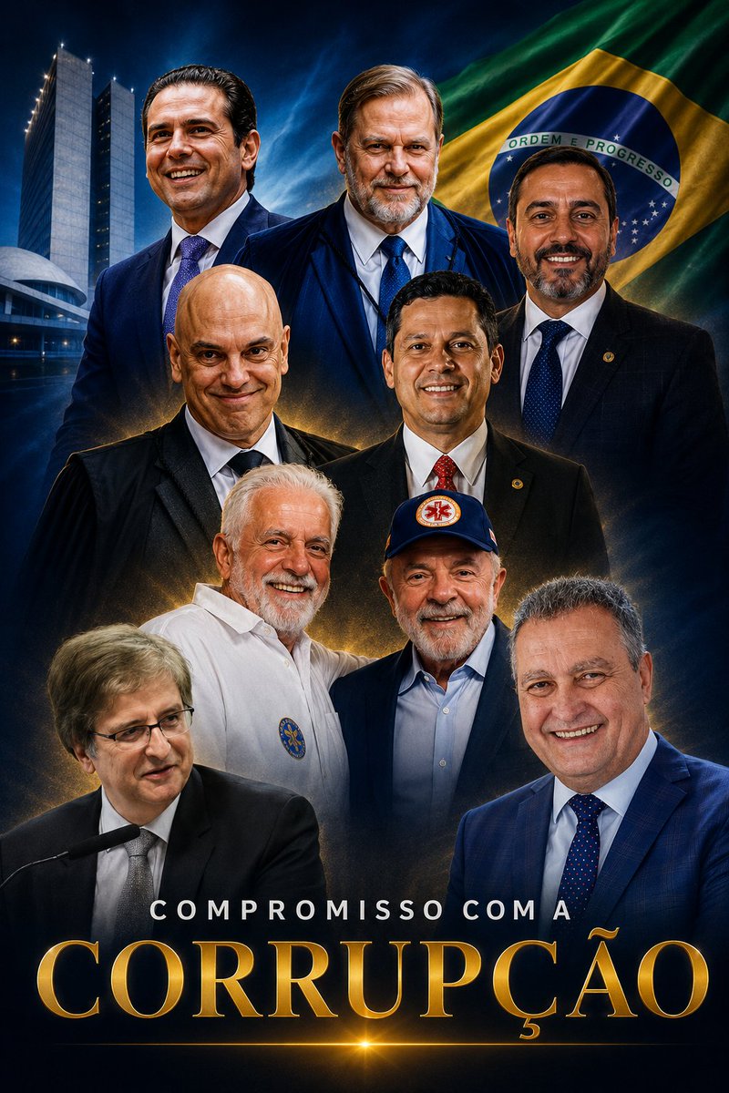 PA_Invest's tweet photo. Presidente da república, ministro da casa civil,líder do governo, presidente da Câmara, presidente do senado, delegado geral da polícia federal, procurador geral da república e ministros do STF.
Num país normal seria uma relação das autoridades do país.
No Brasil são só corruptos https://t.co/uxssjudivg