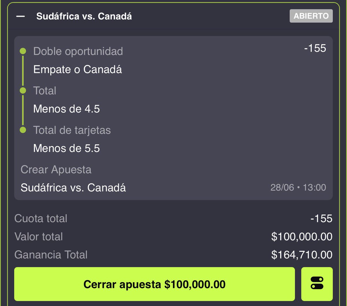 GrandSlam_Picks's tweet photo. ✨ Si el Canadá vs Sudáfrica queda 0-0

Salpicaré $5,000 entre los ❤️🔂 

Comenta 💬 si crees que ganaremos https://t.co/lZDhXPr4pu