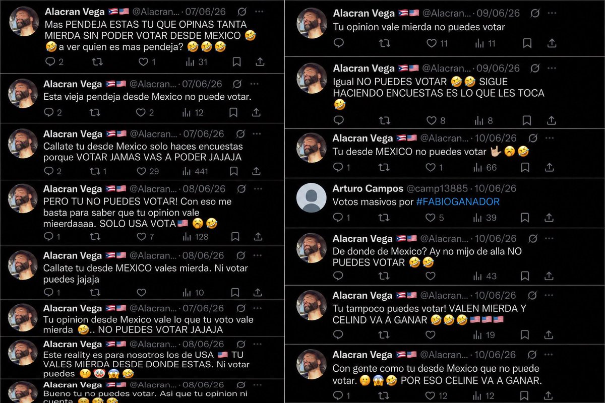 AnaSs20s's tweet photo. Espero que así como el mierda del alacrán nos insultó a los mexicanos y se burló por que opinábamos de la casa de usa y pensó que nuestro apoyo no valía, no comente la casa de México ni ande de perro arrastrado por monetizar. #LCDLF6 https://t.co/BcxK8Fco5c