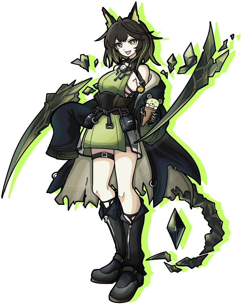 deathchinchilla's tweet photo. ちょっと前に絵チャで描いてたMon3tr https://t.co/JclNkYNNvs