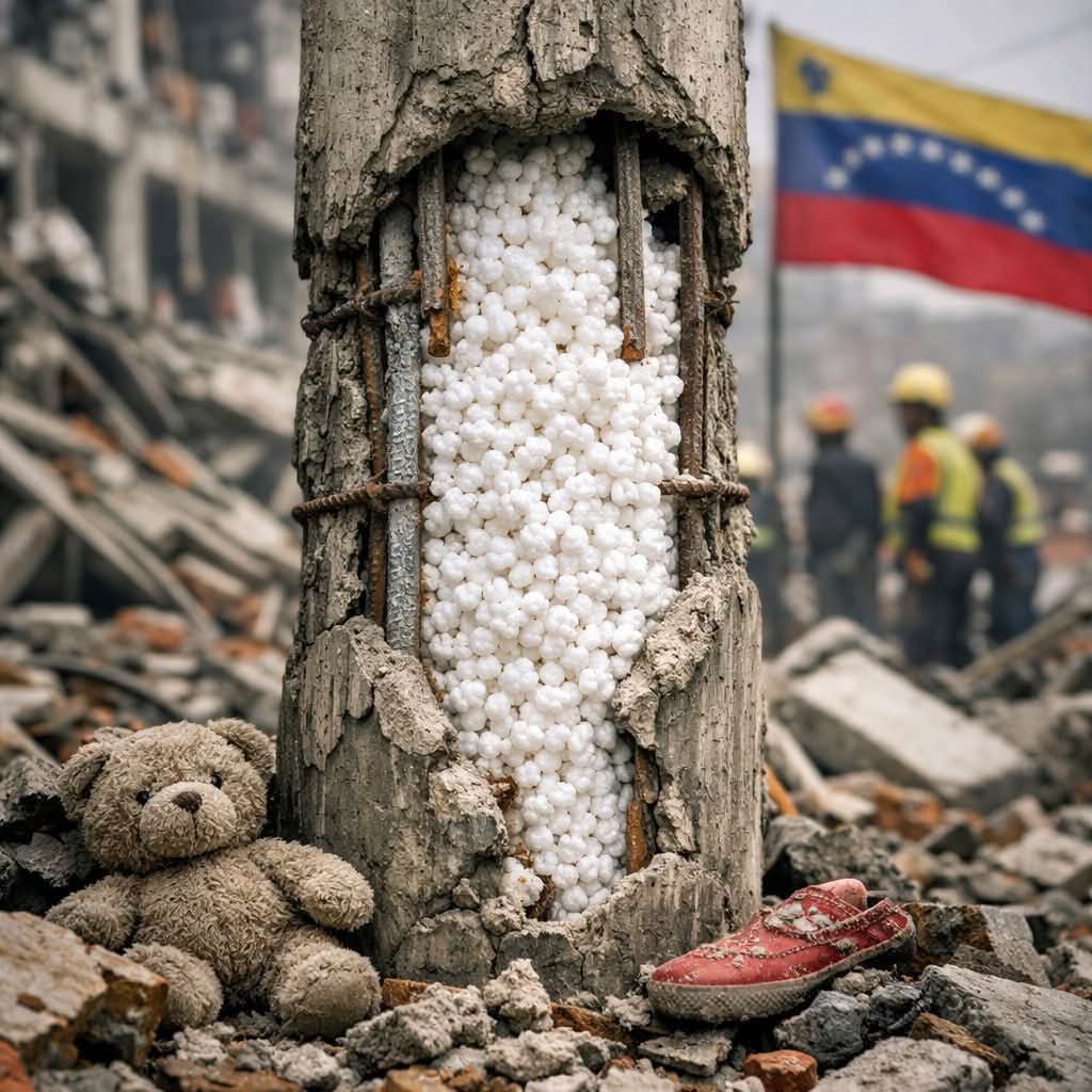 QuintanaRuben4's tweet photo. Miserables
DENUNCIA PÚBLICA:
LA NEGLIGENCIA QUE HOY SEPULTA VIDAS EN VENEZUELA😭

Lo que se descubrió hoy en los edificios de la Misión Vivienda no es un accidente, ni un “fallo estructural”: es la consecuencia directa de años de corrupción, improvisación y abandono estatal. https://t.co/AJq39zEIwg