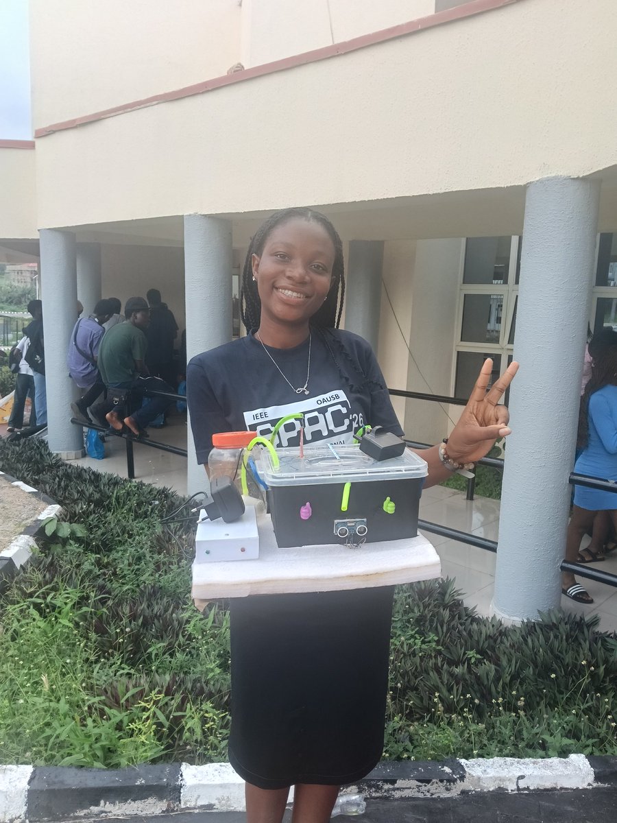Glory__AI's tweet photo. An hardware hackathon was won🙂‍↔️
By who?
My team and I 💃

We built HydroSmart- an intelligent water management platform!

What an experience building and pitching HydroSmart 🥹

Expect full documentation soon ☺️

Shout to to Glory(me), Adenike and Emmanuel: Team Hydrotitans 🥳 https://t.co/syCl3XRP1Y