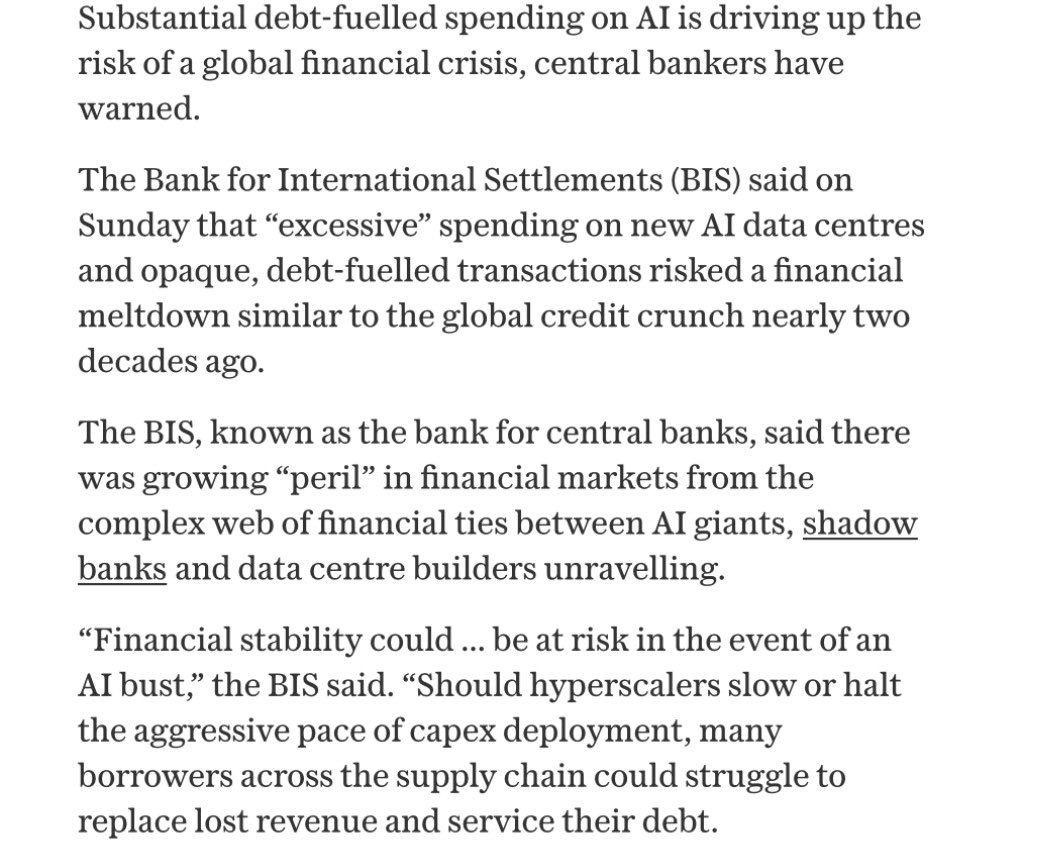 edzitron's tweet photo. The central bank in question is the Bank for International Settlements (BIS) and is very important, they set the Basel Accords. To dismiss this as “FUD” or a “press release” is equal parts ridiculous and wrong!

https://t.co/LHa1xYLEt8 https://t.co/6bWAdKDwaq