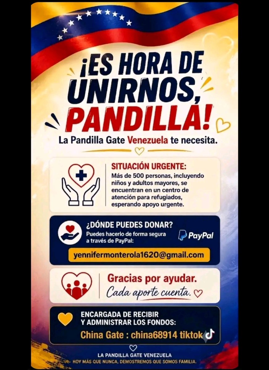 Natalia01015847's tweet photo. #PandillaGateX en estos momentos difíciles para nuestros hermanos de Venezuela les pedimos unión en oración, también los que puedan donar cada dólar suma, nuestra compañera china está en caracas llevando comida y medicina, a los ancianos, niños y peludos Bendiciones #NoTeInforma https://t.co/aVgb3cY48c