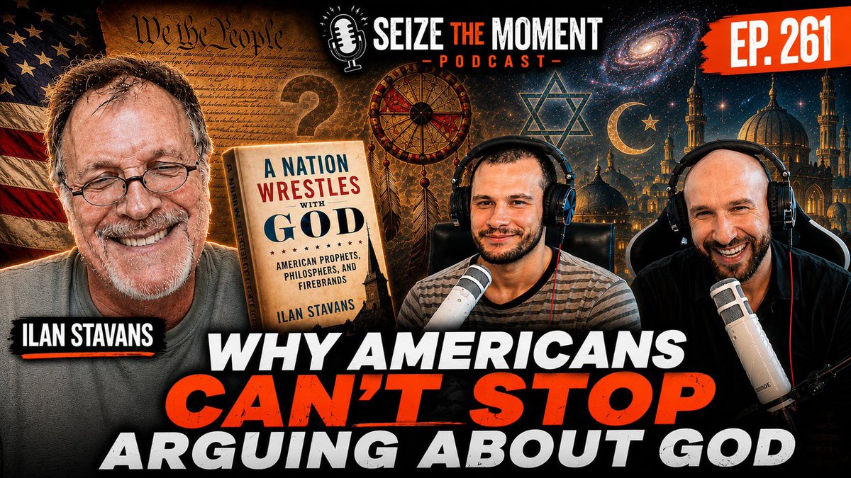 seize_podcast's tweet photo. On ep 261, we welcome Ilan Stavans to discuss the historical incarnations of god, god as a symbol of oppression and liberty, Moses’s rebellion against god and how it symbolizes modern faith, god as an ineffable experience, and why god persists.

Full ep: https://t.co/bIXqOKHgaV
Apple: https://t.co/MPn9vv3BZl