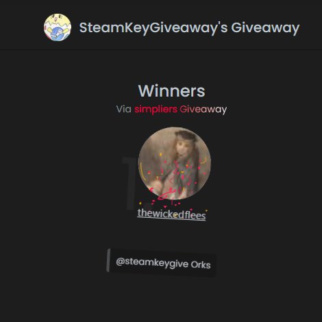 steamkeygive's tweet photo. Winner is @thewickedflees https://t.co/enZgjEw8Av