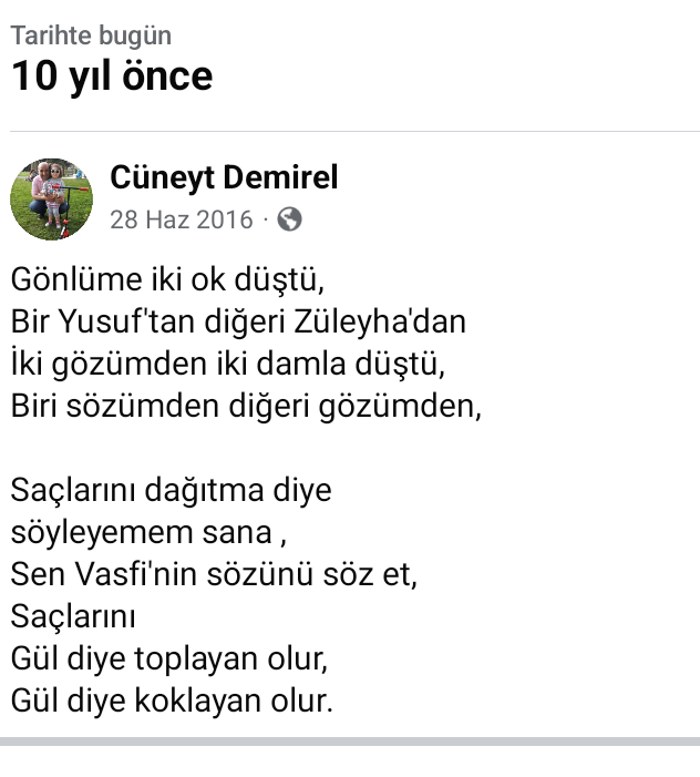 eyupbayramoglu's tweet photo. Gönlüme iki ok düştü
Biri Yusuf’tan diğeri Züleyha’dan
İki gözümden iki damla düştü
Biri sözümden diğeri özümden
Vasfi gibi
Saçlarını dağıtma diyemem
Dilim varmaz göynüm dayanmaz
Sen Vasfi’nin sözünü söz et
Saçlarını gül diye toplayan da olur koklayan da https://t.co/xpnrx4gsUw
