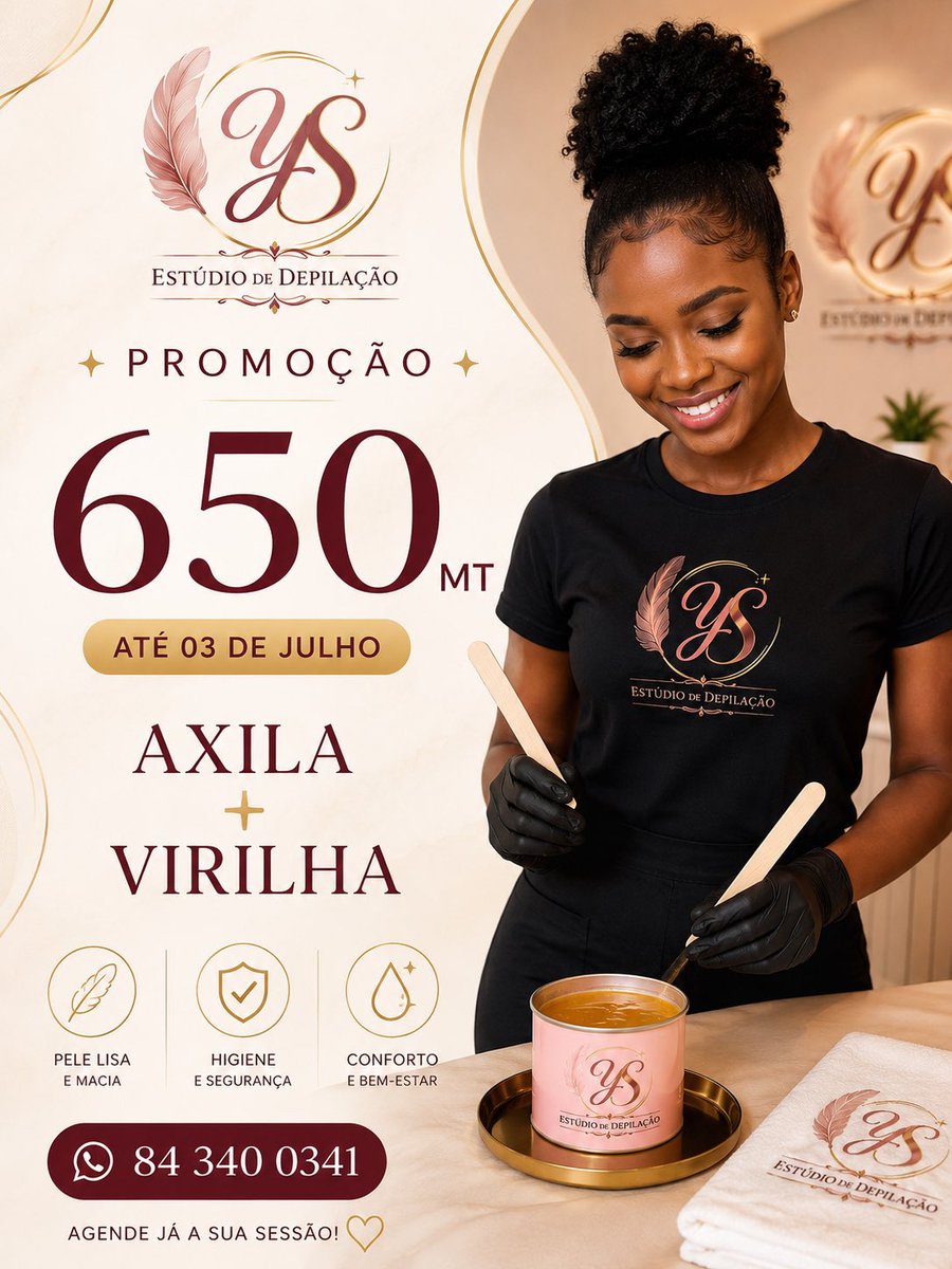 Yaradeiisy's tweet photo. Venha conhecer os nossos serviços, promoções especiais e o ambiente acolhedor que preparámos para si.

💫 Depilação
💫 Sobrancelhas com Henna
💫 Extensão de Pestanas
💫 Limpeza Facial
💫 Tratamentos Especiais

📲 Marcações: 84 340 0341

💕 Marque na sua agenda https://t.co/QjWdVCXTMx