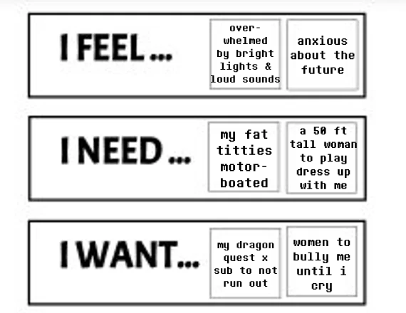 DollipDaze's tweet photo. was feeling overstimulated so i made a little chart about my feelings. https://t.co/JH9TmC9u11