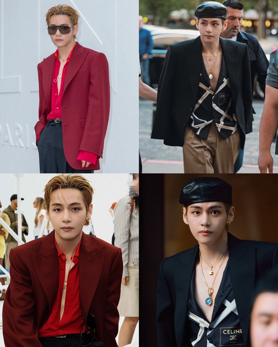 Taehyungimpact's tweet photo. TAEHYUNG’S CELINE LOOKS https://t.co/29GSgPhMYH
