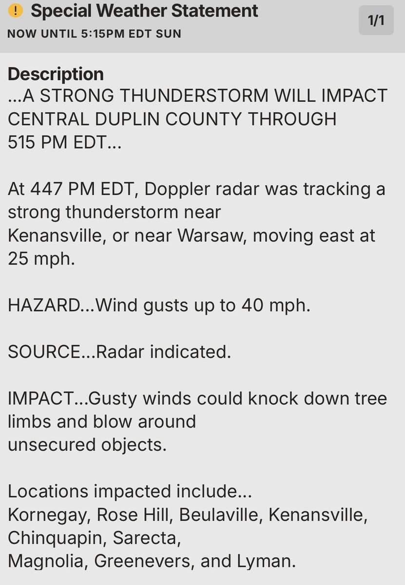DuplinCFN's tweet photo. *** Special Weather Statement *** https://t.co/LJApAhmD9I
