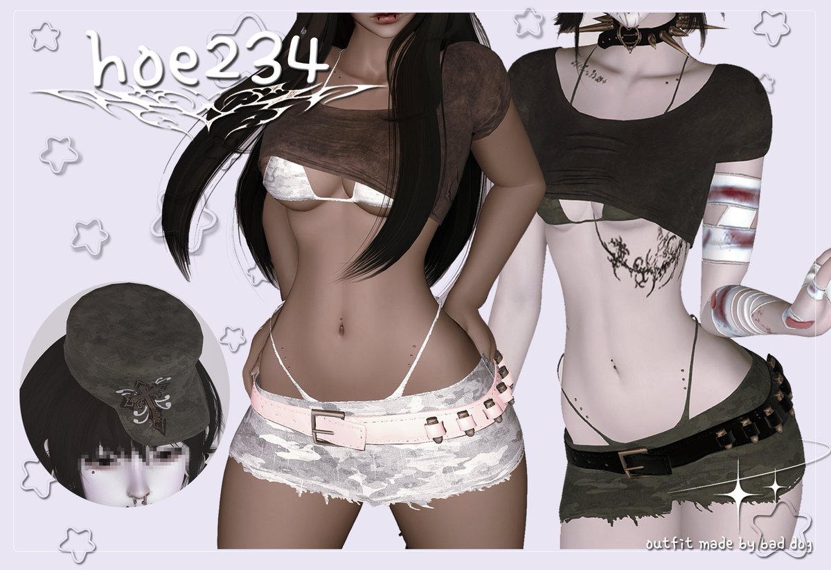 badd0g_'s tweet photo. hoe 2 3 4 ( -_•)╦̵̵̿╤─⌖ outfit is out now on my ko-fi ! ~~  

✣ fitted to S &amp; M neolithe &amp; neobelly  
✣ PUBLIC RELEASE: 10/01/26

https://t.co/5LebjOCcLB https://t.co/LPGdmGt5HF