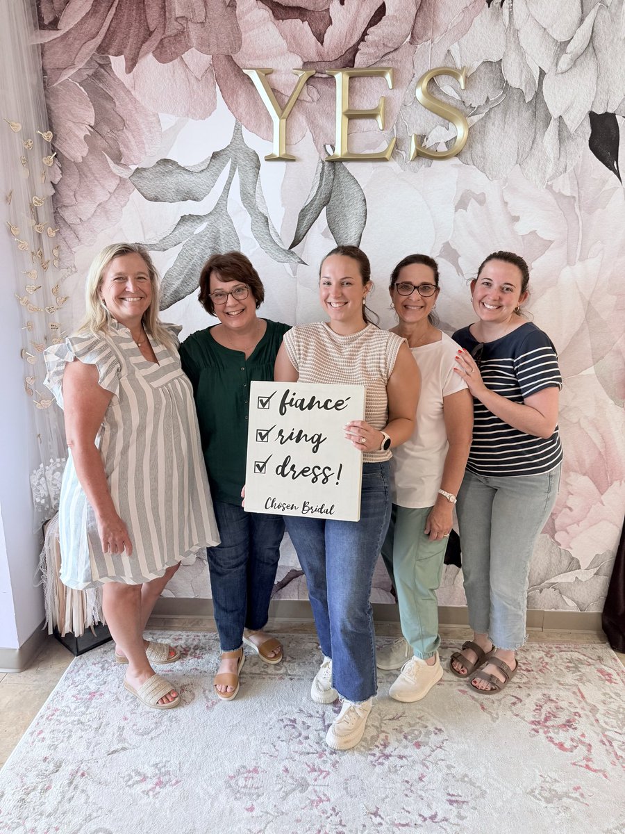 ChosenBridal's tweet photo. Congrats to our brides who found their YES! #weddingdressshopping #shesaidyes https://t.co/c9Ifoa3AlW
