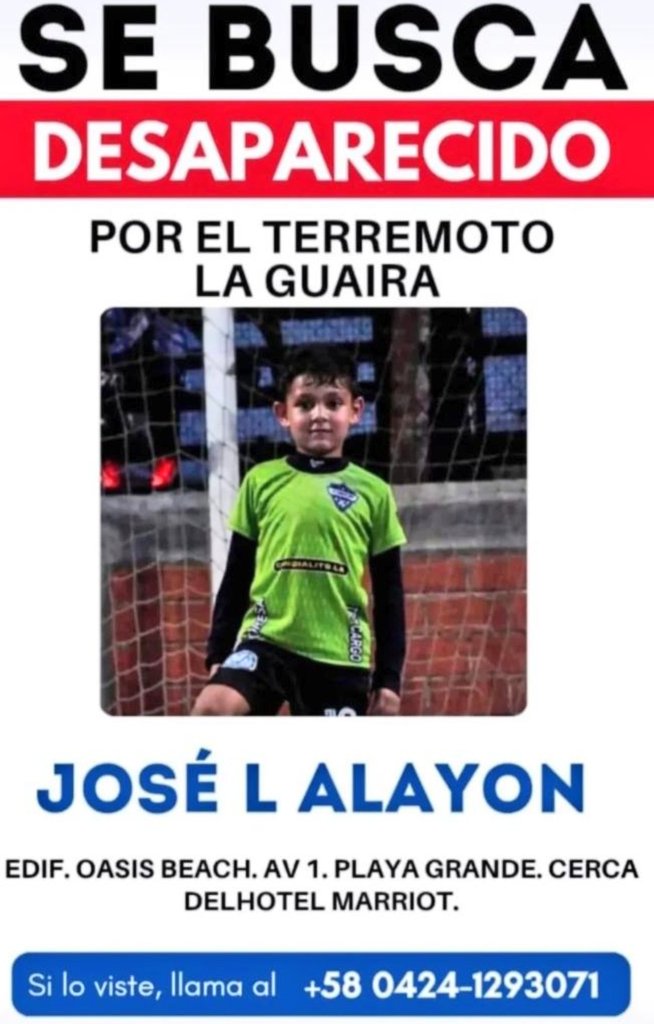 Mary_Jar's tweet photo. Niño desaparecido en La Guaira. 🚨🚨
RP por favor. https://t.co/tzC4WZg54D