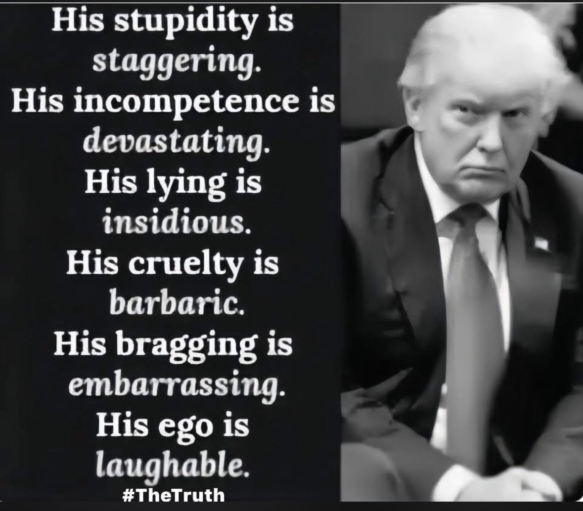 Jrlvr88's tweet photo. @realTuckFrumper #RemoveTrumpNOW #TrumpIsARussianAsset #TrumpIsAConvictedFelon #ANationalSecurityThreat #TrumpAbuseOfPower #TrumpRapesChildren #TrumpIsUnfitForOffice https://t.co/A0gCfz0dns