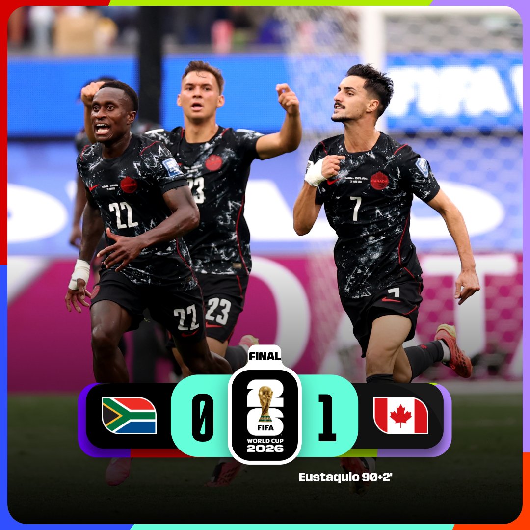fifaworldcup_es's tweet photo. ¡Canadá se mete en Octavos en el último suspiro! 😅

#CopaMundialFIFA