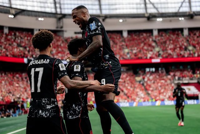RTNToronto's tweet photo. #BREAKING: Canada advance to the round of 16 for the first time ever! 🇨🇦 https://t.co/54iNMse2uf