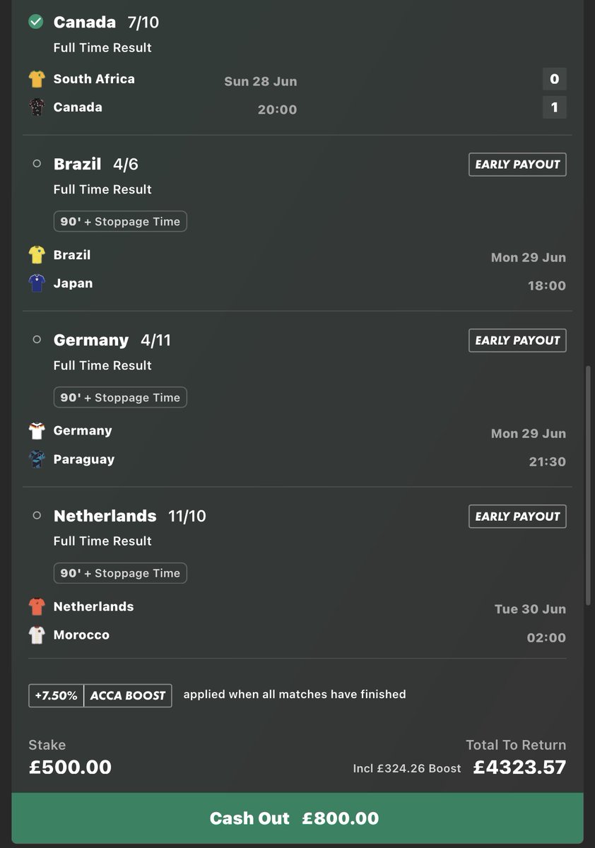 PitchSideTip's tweet photo. 1 / 4 LANDS BANG ✅✅✅✅

3 MORE TO GO TO WIN £4323 https://t.co/9NennstkKz