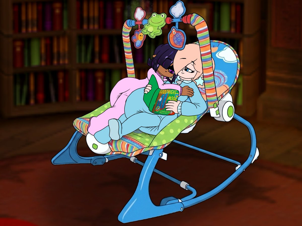 woomyboi736's tweet photo. Rosalina replaced her rocking chair with a baby rocker~ UwU <3 https://t.co/XmT6ouVAJa