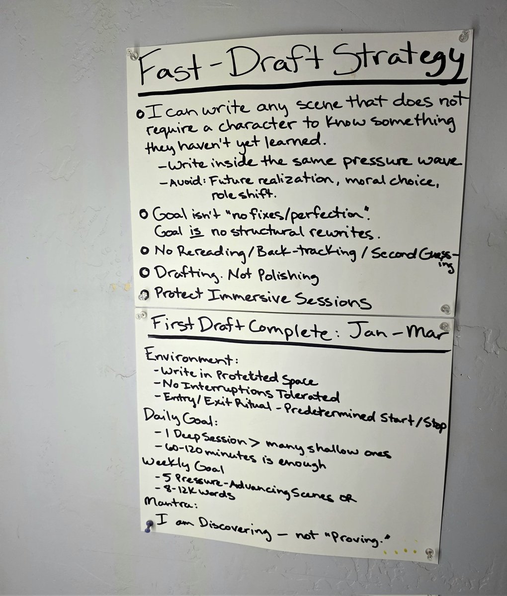 Breanne_Mackert's tweet photo. Thought I would share this for any authors looking to move through their first draft at a quicker pace. 

I wrote 140,000 words in 8.5 months. 

Most helpful tip: Don't Reread. Just keep 'er moving.

#writingtips #writingcommunity #firstdraft https://t.co/EGf0T1ZX74