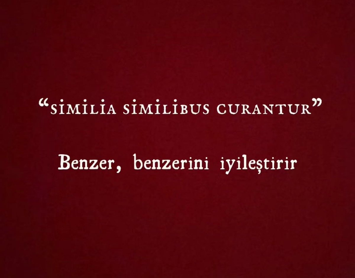 yalinayakk's tweet photo. "Similia, Similibus Curantur"

BENZER, BENZERİNİ İYİLEŞTİRİR.

Dövmesi yapılacak söz https://t.co/nUv6tHJwre