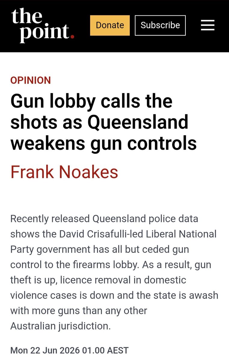 oskaandme's tweet photo. @ShereleMoody @Paradoxa18 Qld is Australia's weakest link in gun control. Sadly, expect more women will be victims of gun violence.
#LNPfail #GunReform
https://t.co/Ms0ciM1V38
https://t.co/0TjU3DFzBq https://t.co/pOivjG9aSE