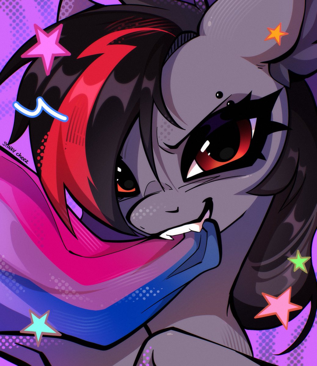 StinkYCheezzz's tweet photo. ☆ Made this ych with my oc Era too!

#pridemonth #mlp #mlpart https://t.co/BnOH0uTxIe