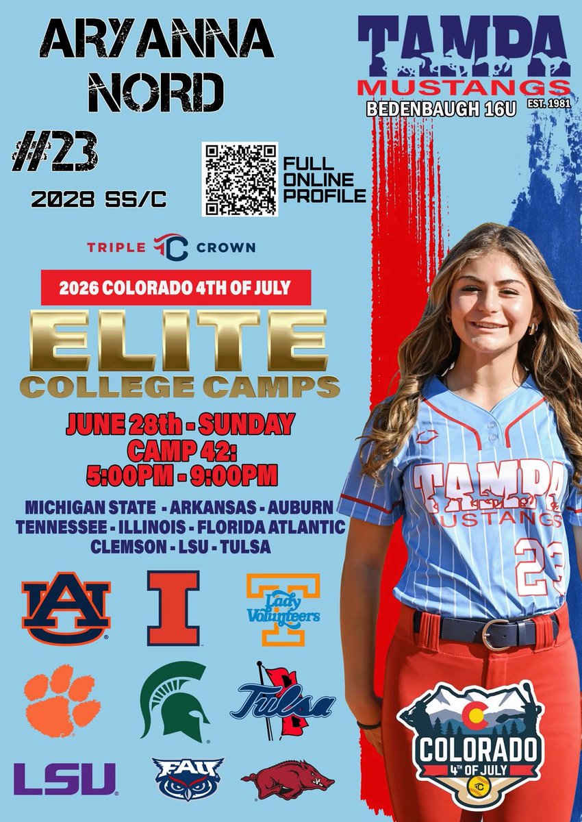 AryannaNord2028's tweet photo. I can’t wait to learn from some of the best today! Excited to get back on the field! @TampaMustangs @TMBedenbaugh @leobsbl @clemsonsoftball @ClemsonCoachKJ @rittmanjohn @Coach_Wigs @KatieRepole @AuburnSoftball @KateMalveaux @CoachMalveaux @rykerzc @DJSanders37 @Vol_Softball @KarenWeekly @MRhodesSmith @EhrenEarleywine @LSUsoftball @BethTorina @CoachNealPT @LSU_SandraMoton @Tpleasants17 @FAUSoftball @CoachJordanFAU @CoachPetikS @HaffMary @IlliniSB @Hall_J_4 @YoCoachYo @RazorbackSB @CoachDeifel @MattMeuchel @JustinShults33 @PRSTAGGS @MSU_Softball @CoachDStenger @WellsBethaney22 @TulsaSoftball
@djgasso @RyanWondrasek @amber_fiser