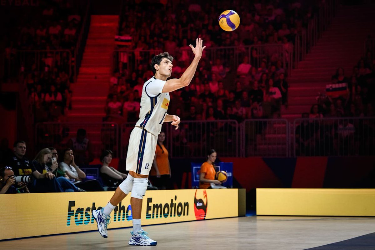 teambottolo's tweet photo. Mattia Bottolo during the VNL Pool Phase Week 2 Match against Slovenia

📸 VBW https://t.co/6haac9RJU8