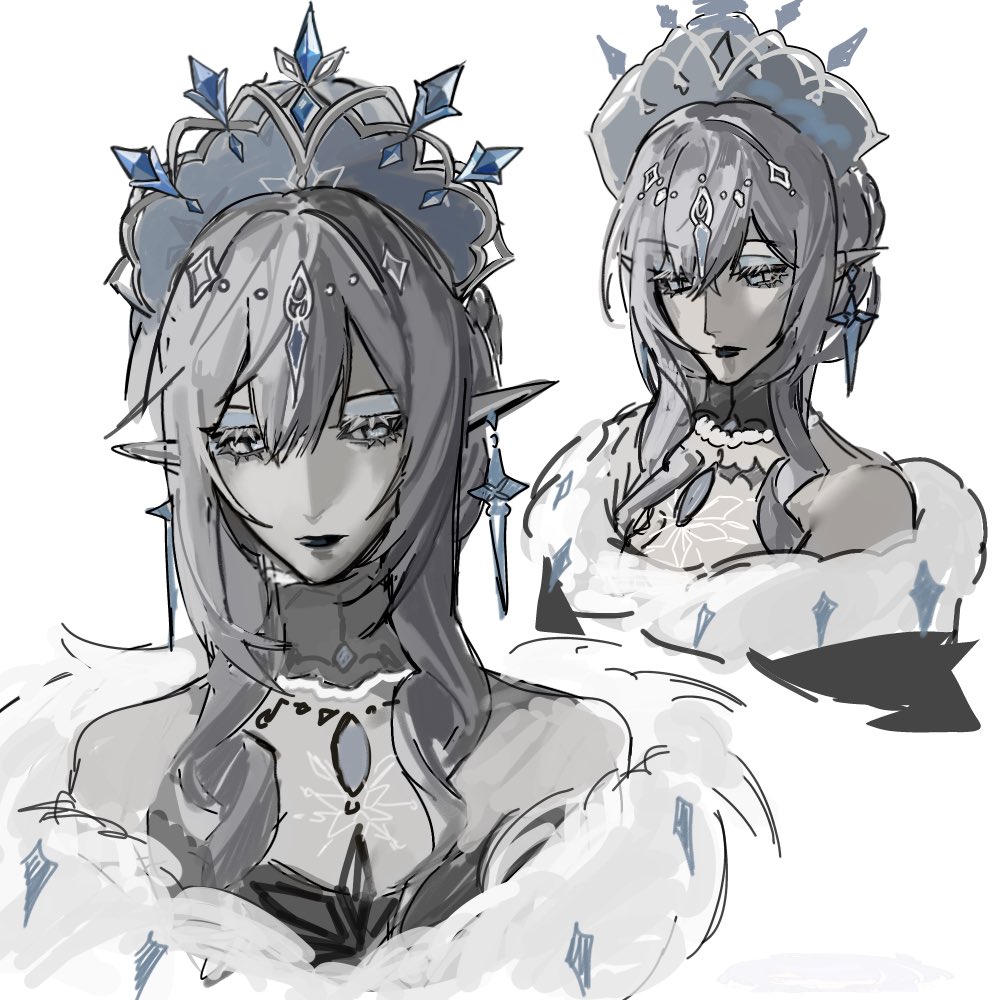 kirypuff's tweet photo. okso i tried drawing #tsaritsa https://t.co/Rkf3JKxCYn